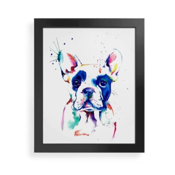 French Bulldog Watercolor Print - Picture 2 of 3